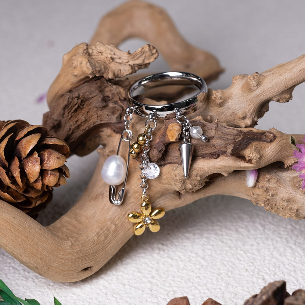 Delicate Bow & Butterfly Knot Flower Charm Ring