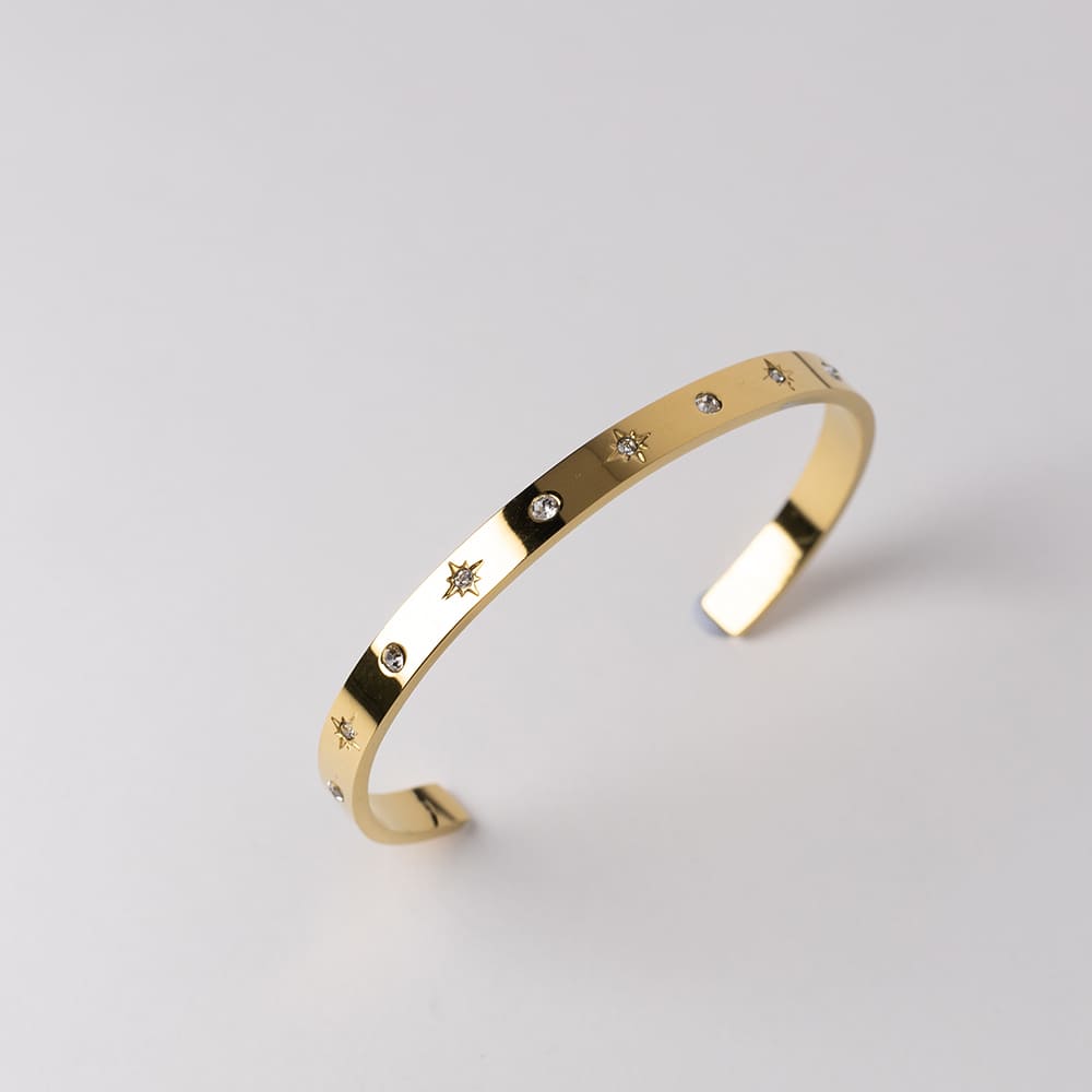 Chunky Zircon Charm Bracelet