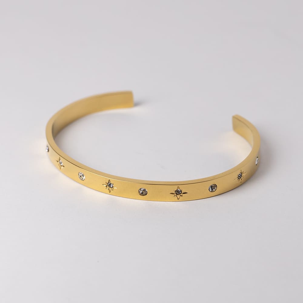 Chunky Zircon Charm Bracelet