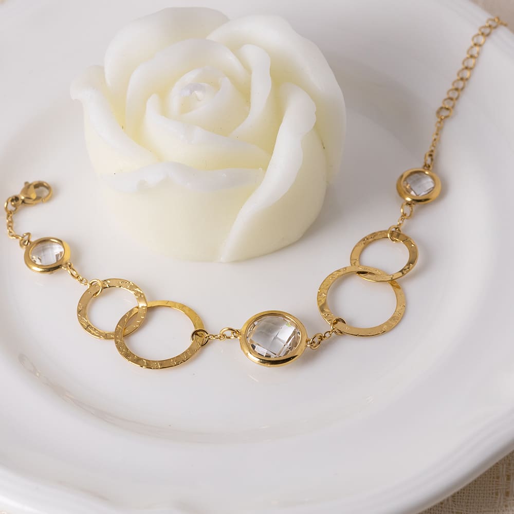 Glass Stone Bracelet