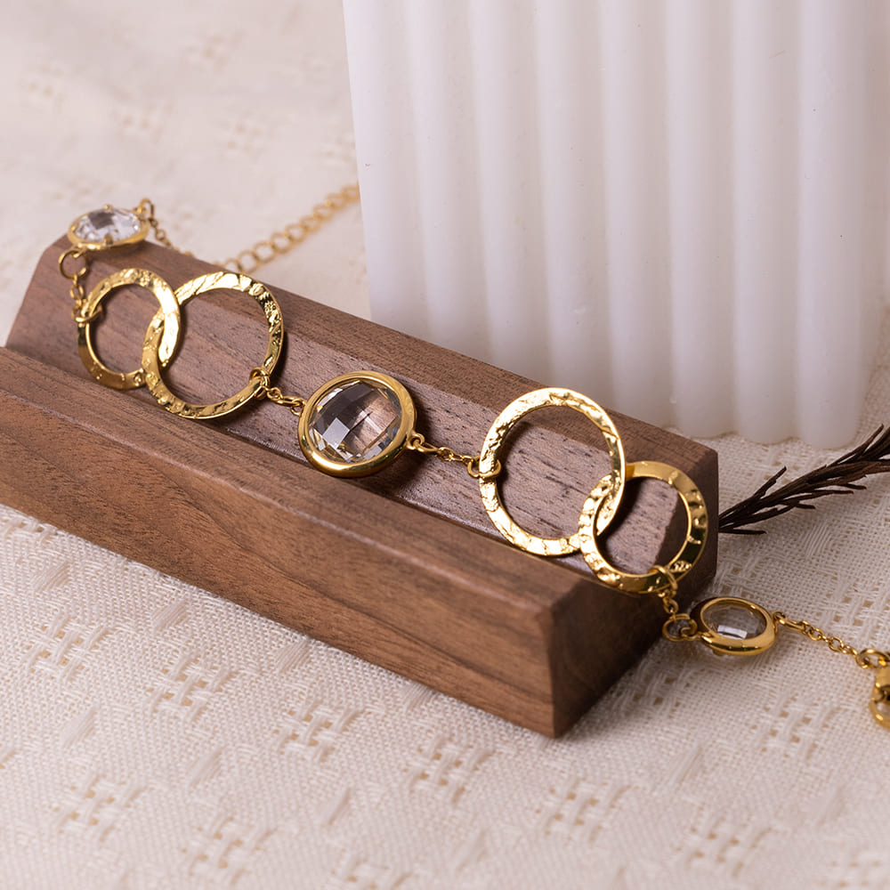 Glass Stone Bracelet