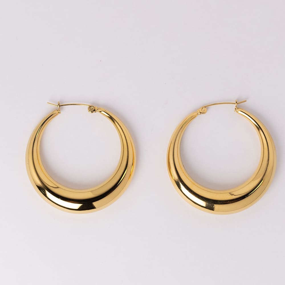 Trendy Hollow  Hoop Earrings