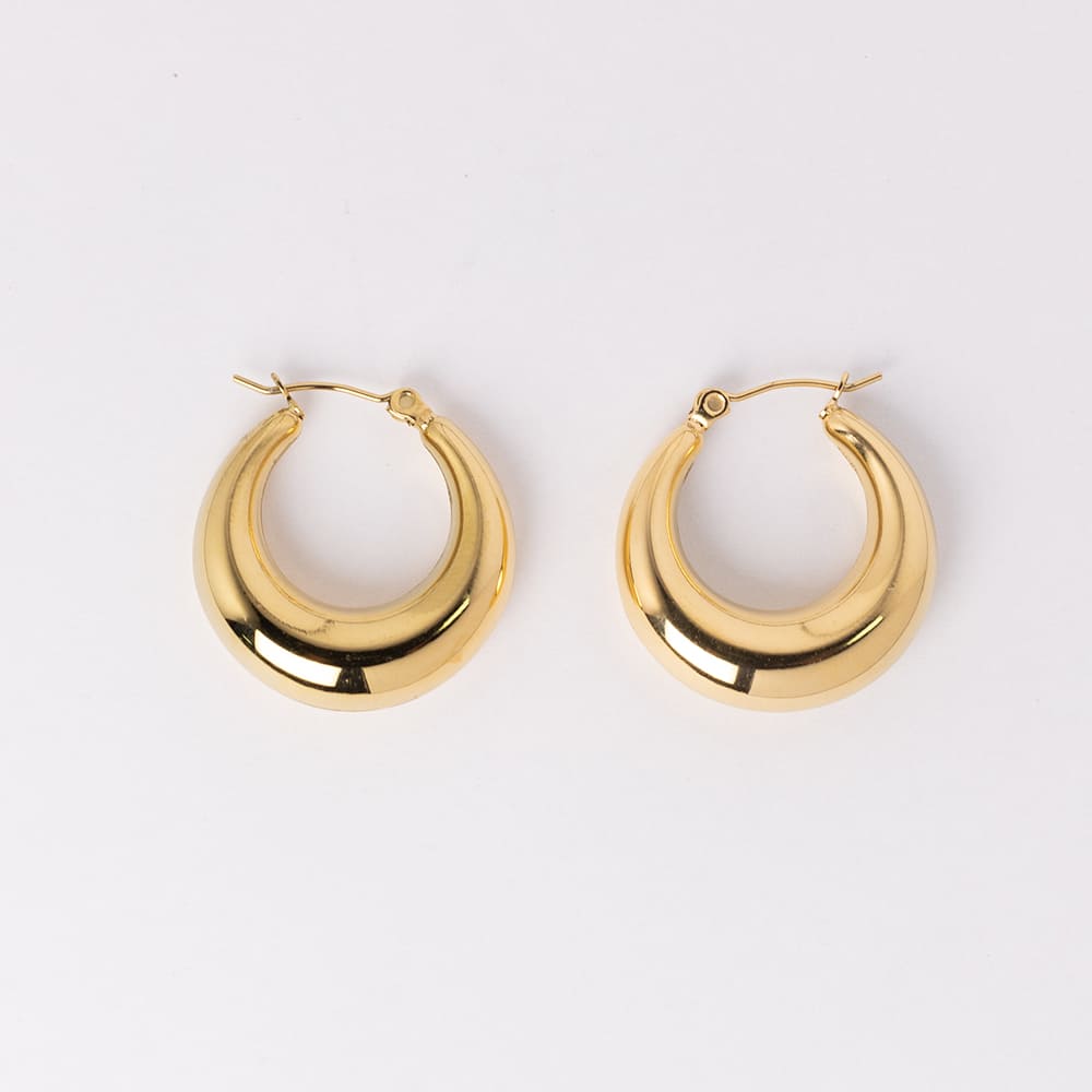 Trendy Hollow  Hoop Earrings