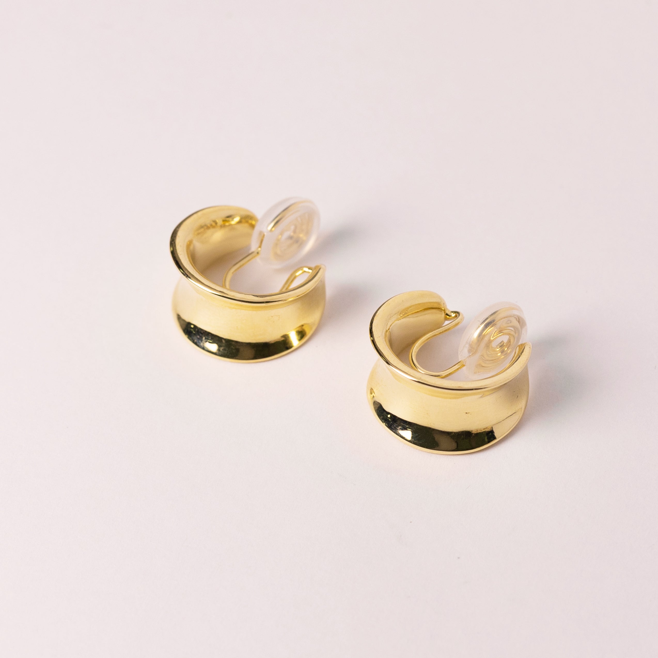 No-Piercing Chunky Half Hoop Clip-On Earrings