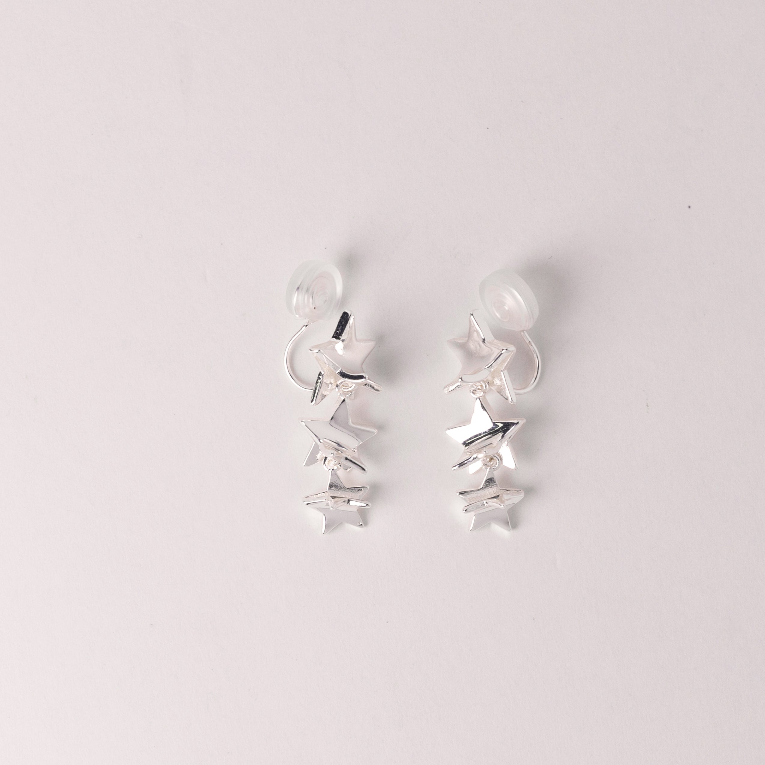 No-Piercing Layered Star Clip-On Earrings