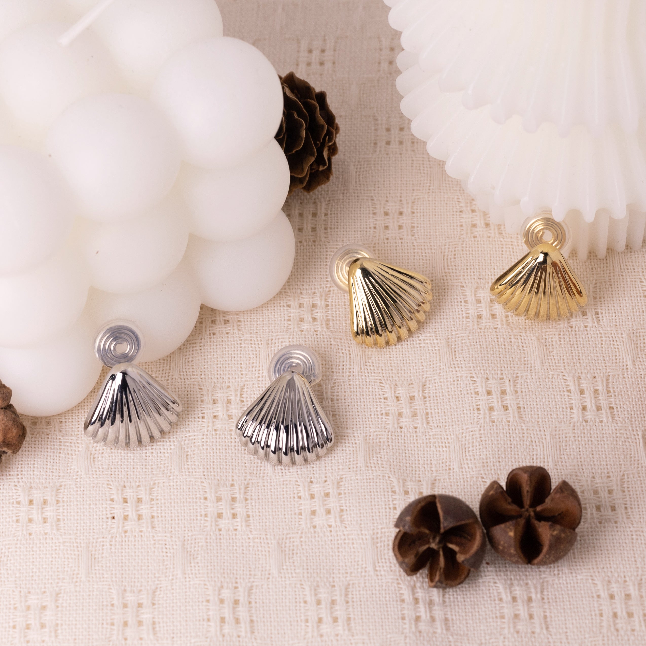 no-piercing-clip-on-earrings-radiant-shell-gold-front