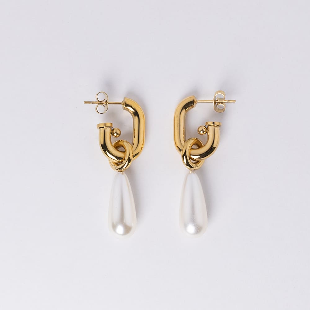 Water Drop Pearl Dangle Earrings