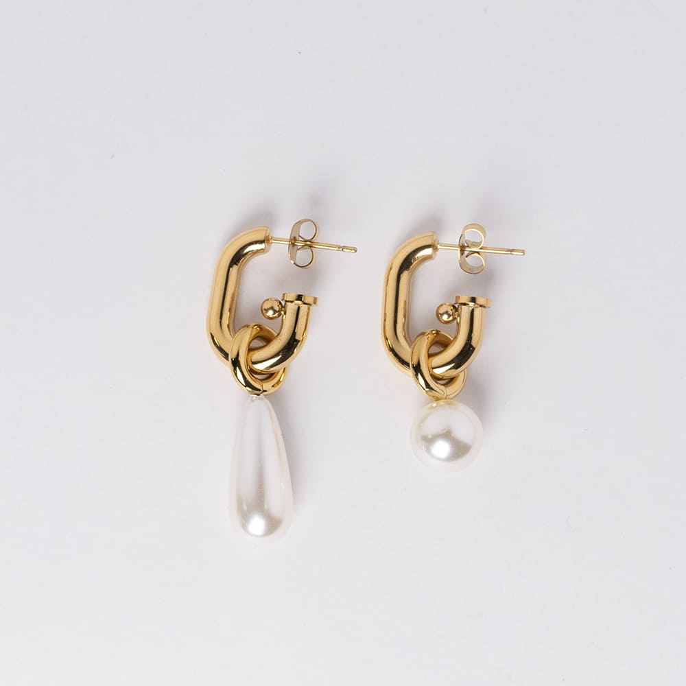 Water Drop Pearl Dangle Earrings