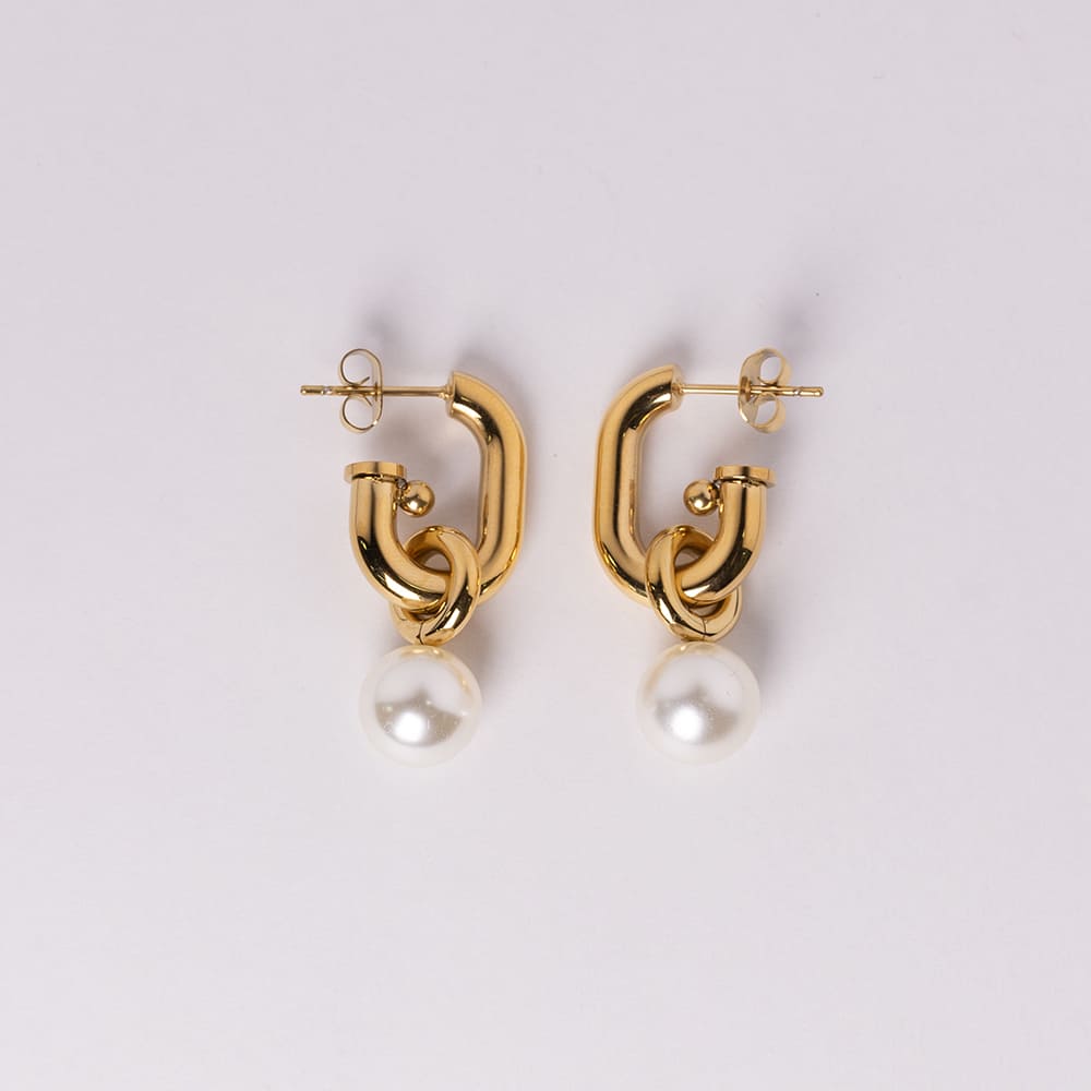 Water Drop Pearl Dangle Earrings